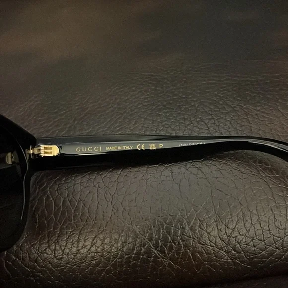 Gucci GG crystal urban star logo monogram rectangle Polarized sunglasses NEW